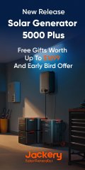 Jackery mini vertical offer creative for the 5000 Plus